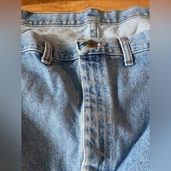 Wranglers Plus Size Mens Retro Style Light wash Denim Shorts (unisex) - Picture 6 of 11